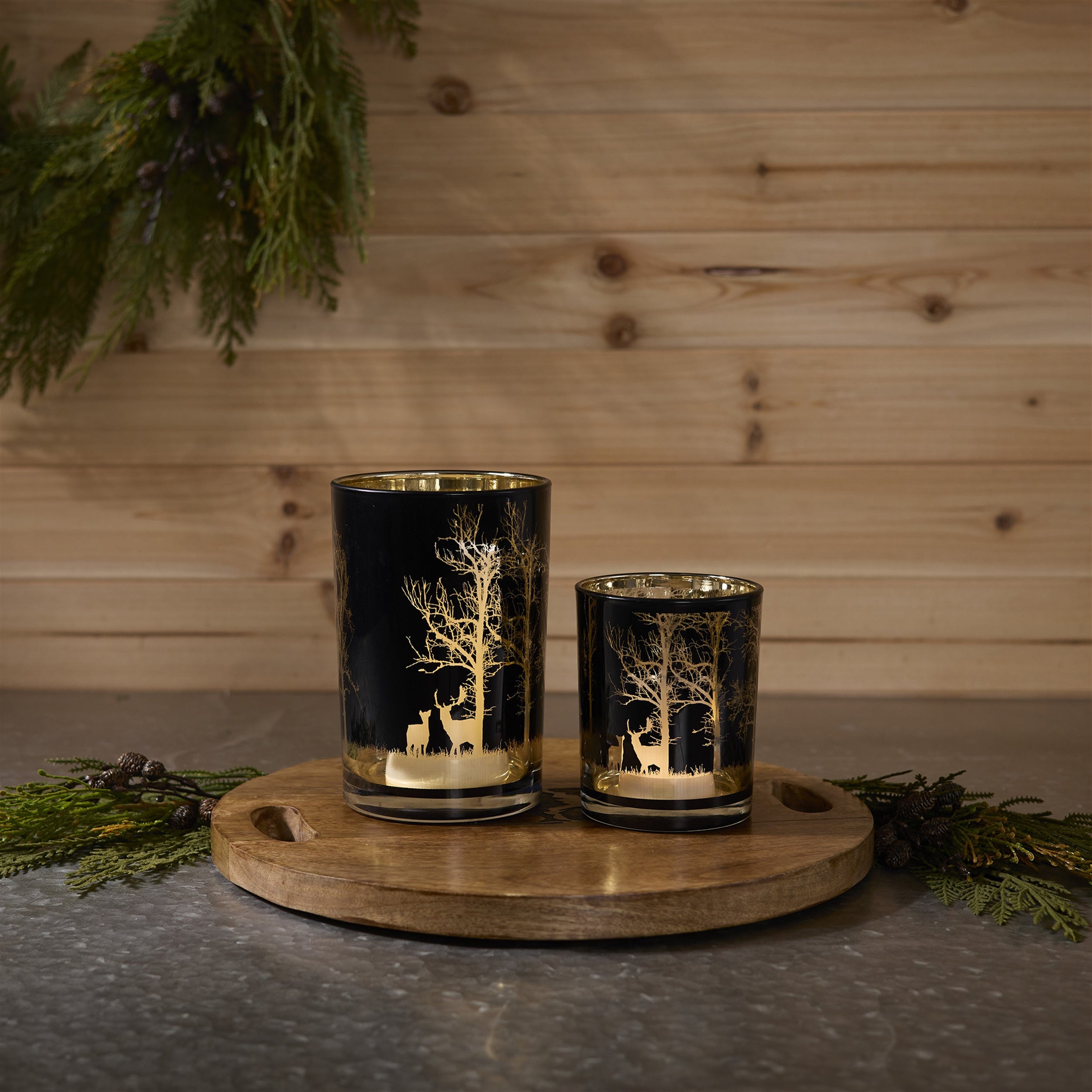 Mossy Oak Deer Candle Holder (Set of 2)