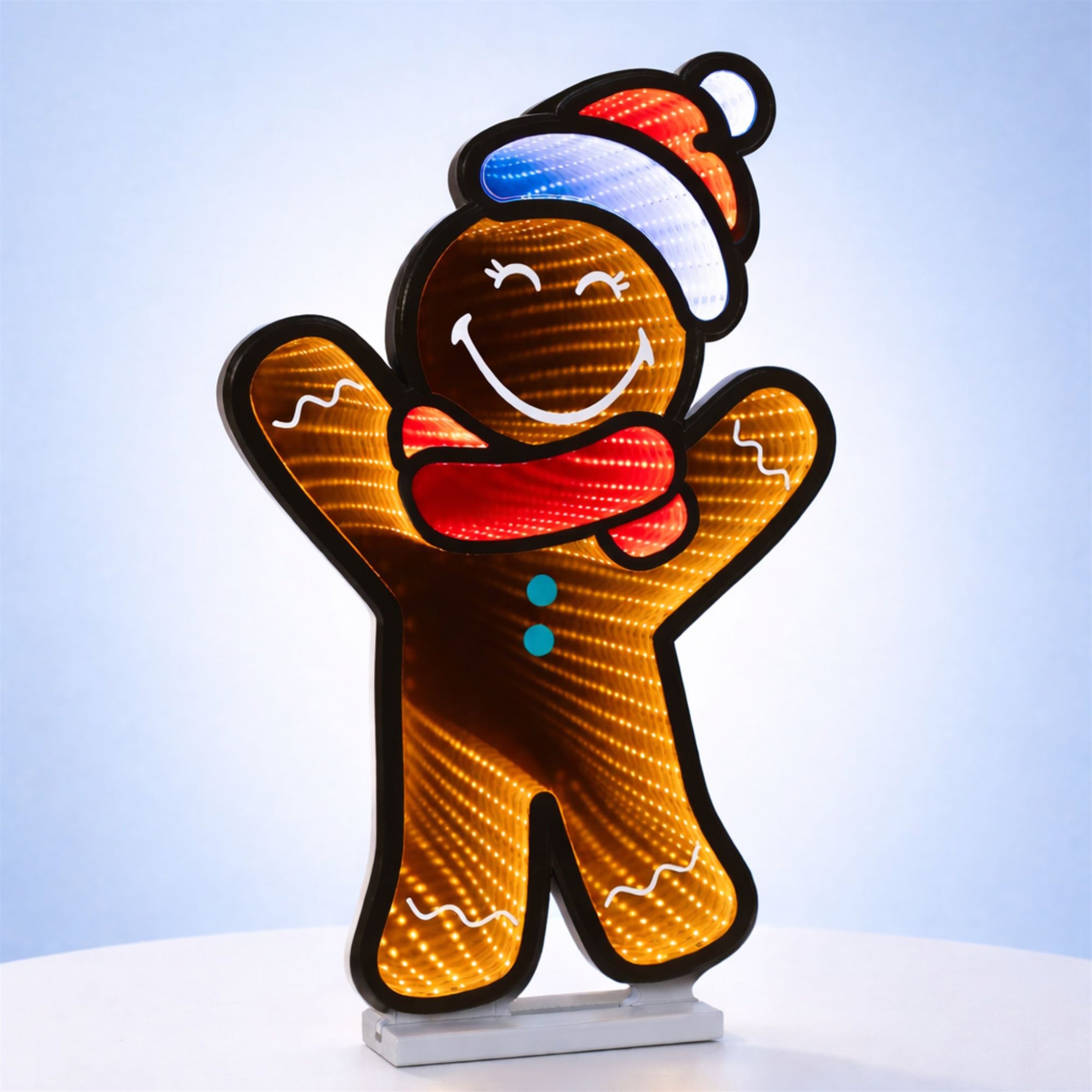 SmileyWorld(R) Holiday Gingerbread Man Ekkolight 24"H