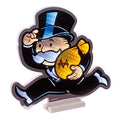Hasbro Monopoly Man w/Cash Bag Ekkolight 16”H Acrylic UL Plug