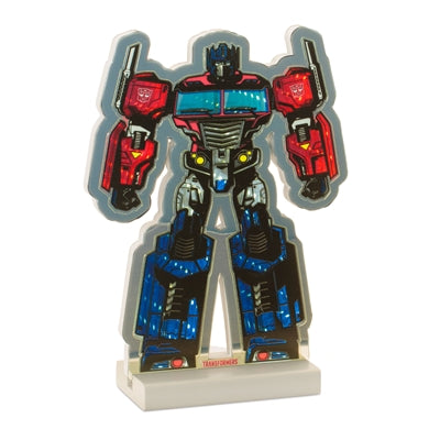 Habsro Transformers Optimus Prime Ekkolight 9.5”H Acrylic 3 AA Batteries Not Included USB Cord Inclu
