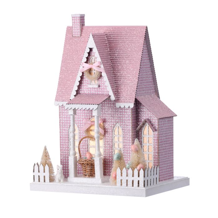 12.5" LED/BTY/TMR CB SPRING TUDOR HOUSE
