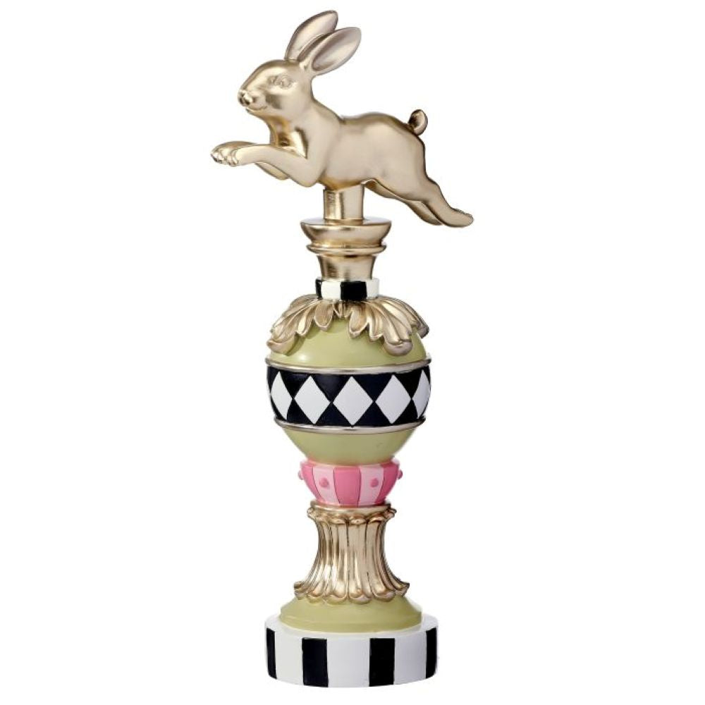 17" RESIN GARDEN BUNNY TOPIARY-2 Pcs
