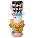Resin Hatter Bunny Planter 18.25"