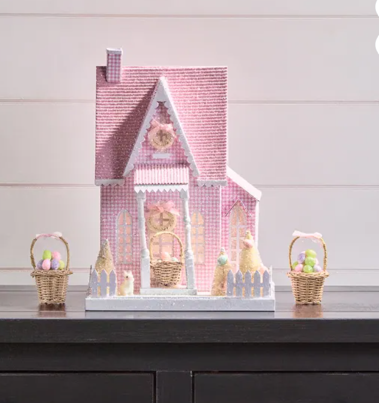 12.5" LED/BTY/TMR CB SPRING TUDOR HOUSE