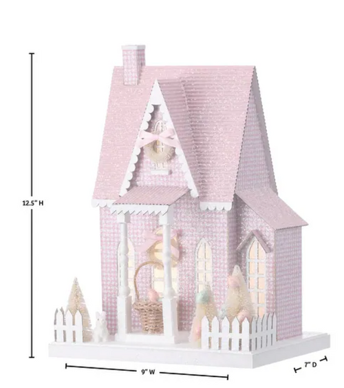 12.5" LED/BTY/TMR CB SPRING TUDOR HOUSE